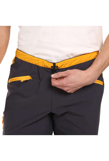 Fotogalerie Pánské lezecké kalhoty ASCENT LIGHT 3/4 anthracite/mango