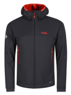 Fotogalerie Pánská větruodolná zateplená bunda ALPHA JACKET anthracite/brick